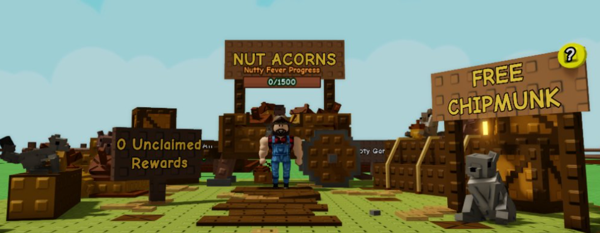 grow a garden nut acorns and free shipmunk